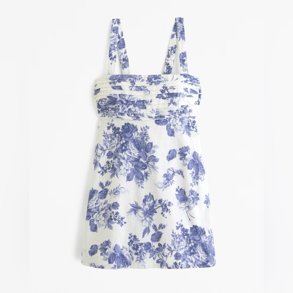 Abercrombie & Fitch Blue Floral Mini Dress